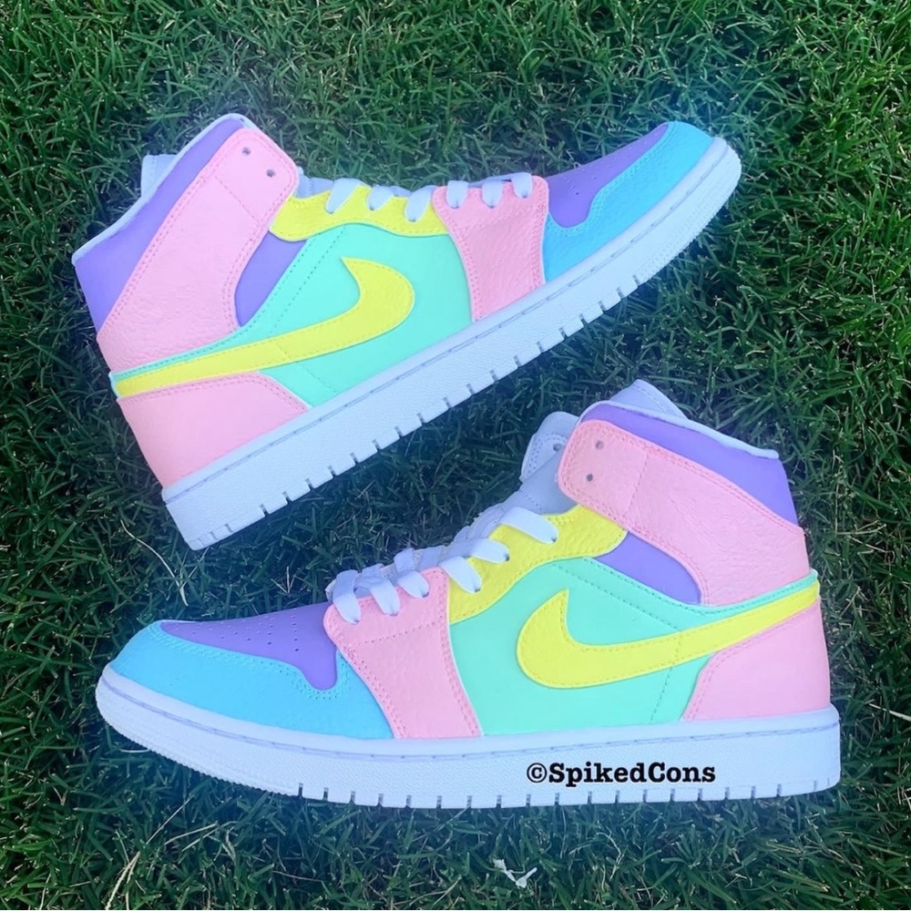 Custom Pastel Jordan 1s